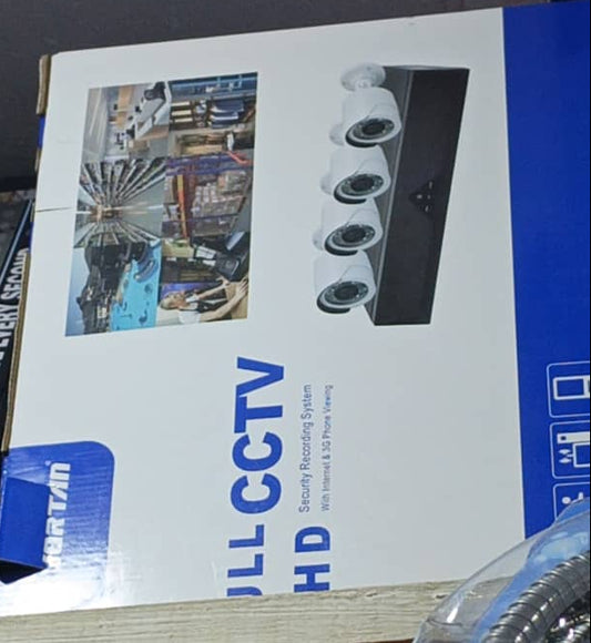 Kit Caméra de Surveillance CCTV HD – Système Complet avec 4 Caméras et Enregistreur DVR