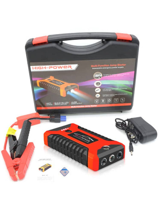 🔋 Démarreur d'Urgence de Voiture Haute Puissance – Multifonction