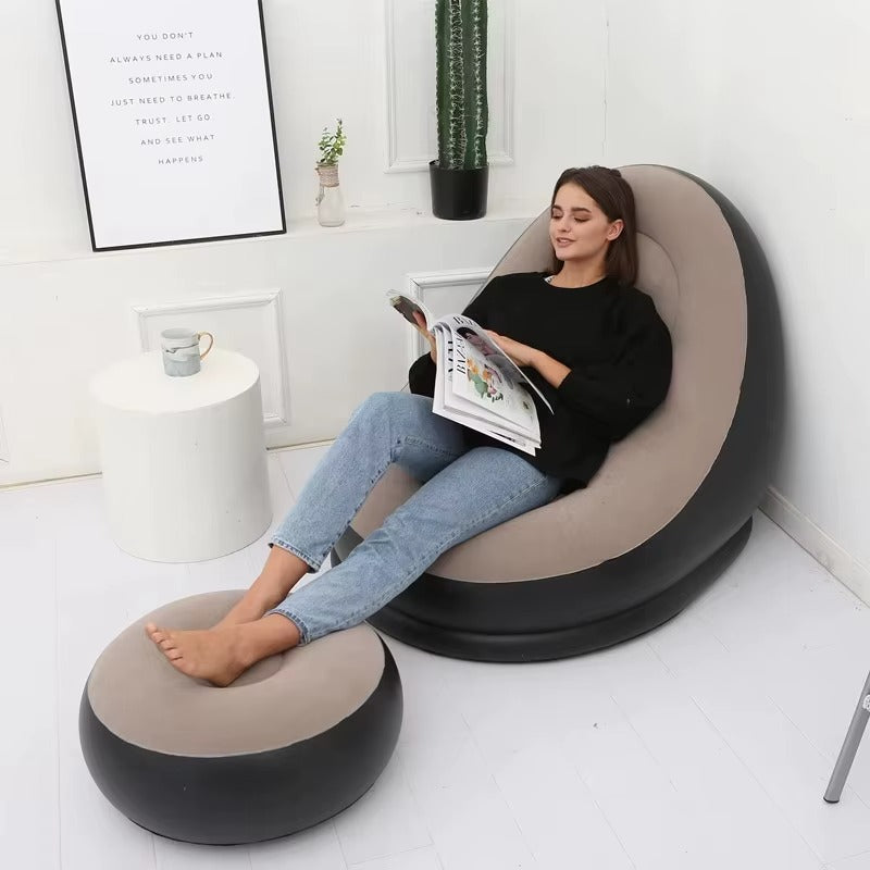 Fauteuil Pouf Relax Design - Repose pieds -Single Size
