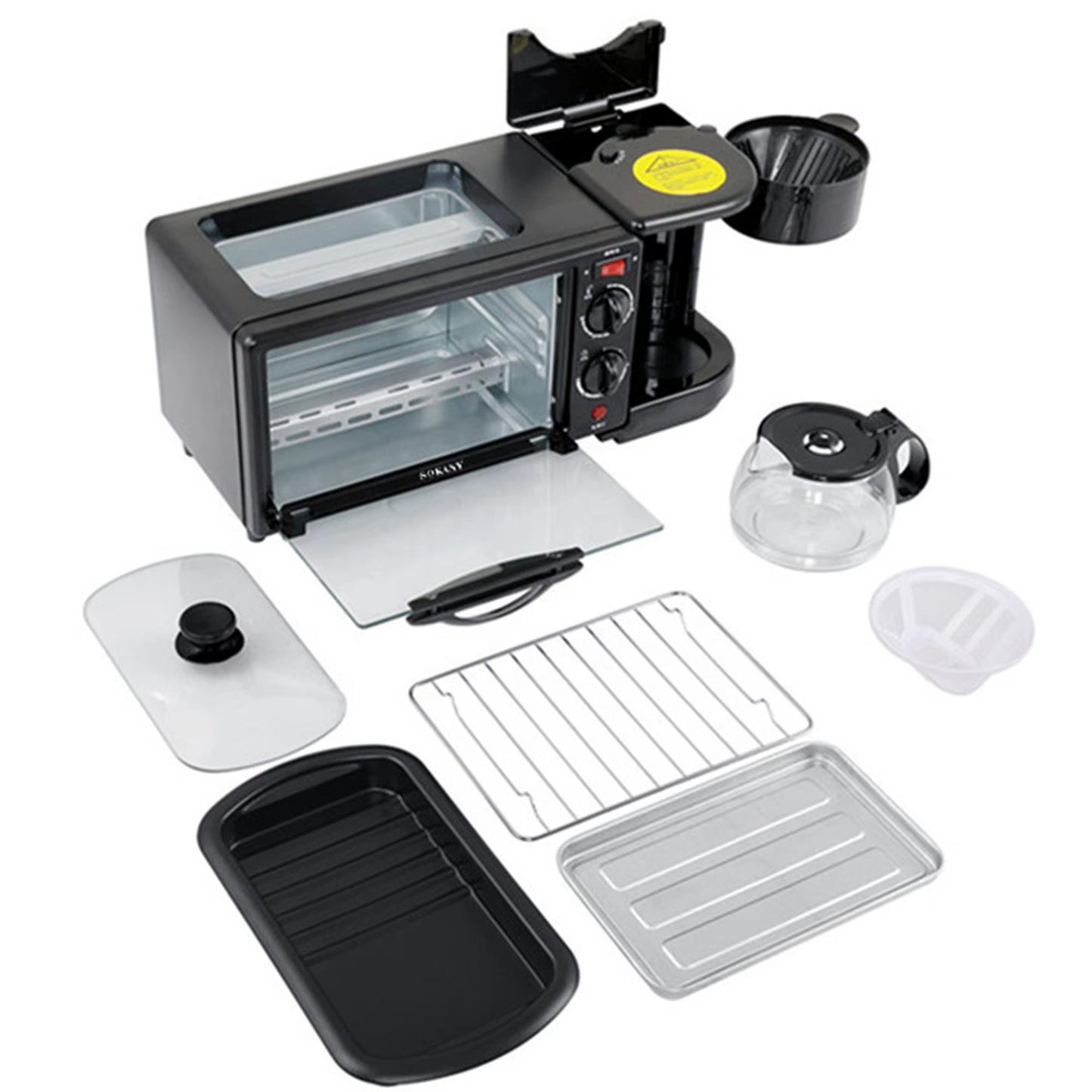 Appareil Four Multifonction Petit-Déjeuner 3-en-1