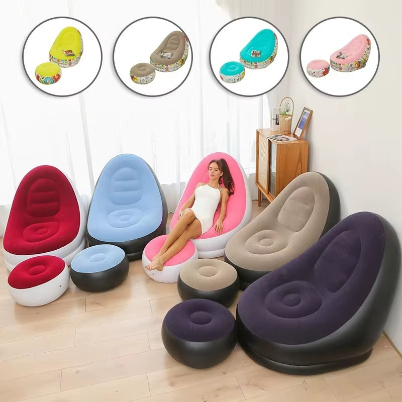 Fauteuil Pouf Relax Design - Repose pieds -Single Size