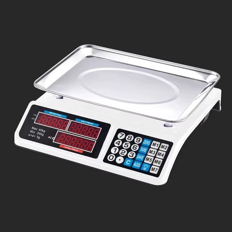 Balance électronique numérique de 30kg 40kg avec impression d'étiquettes