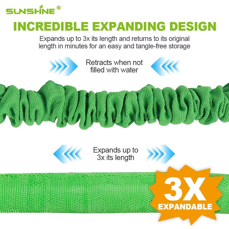 Tuyau d’arrosage extensible en caoutchouc