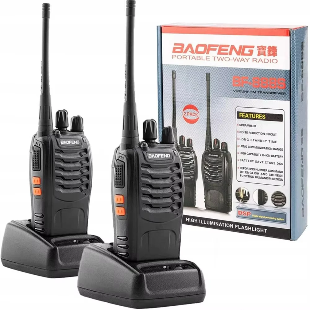 Talkie-Walkie BAOFENG BF-888S – Pack de 2 Radios Longue Portée