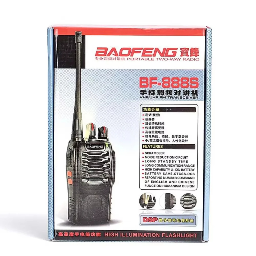 Talkie-Walkie BAOFENG BF-888S – Pack de 2 Radios Longue Portée