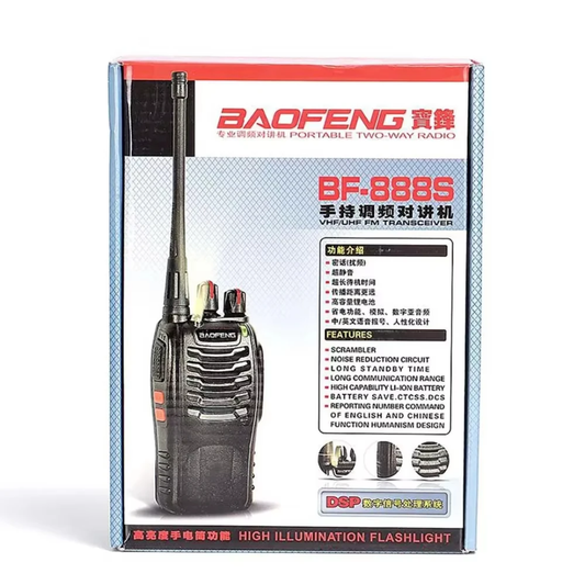 Talkie-Walkie BAOFENG BF-888S – Pack de 2 Radios Longue Portée
