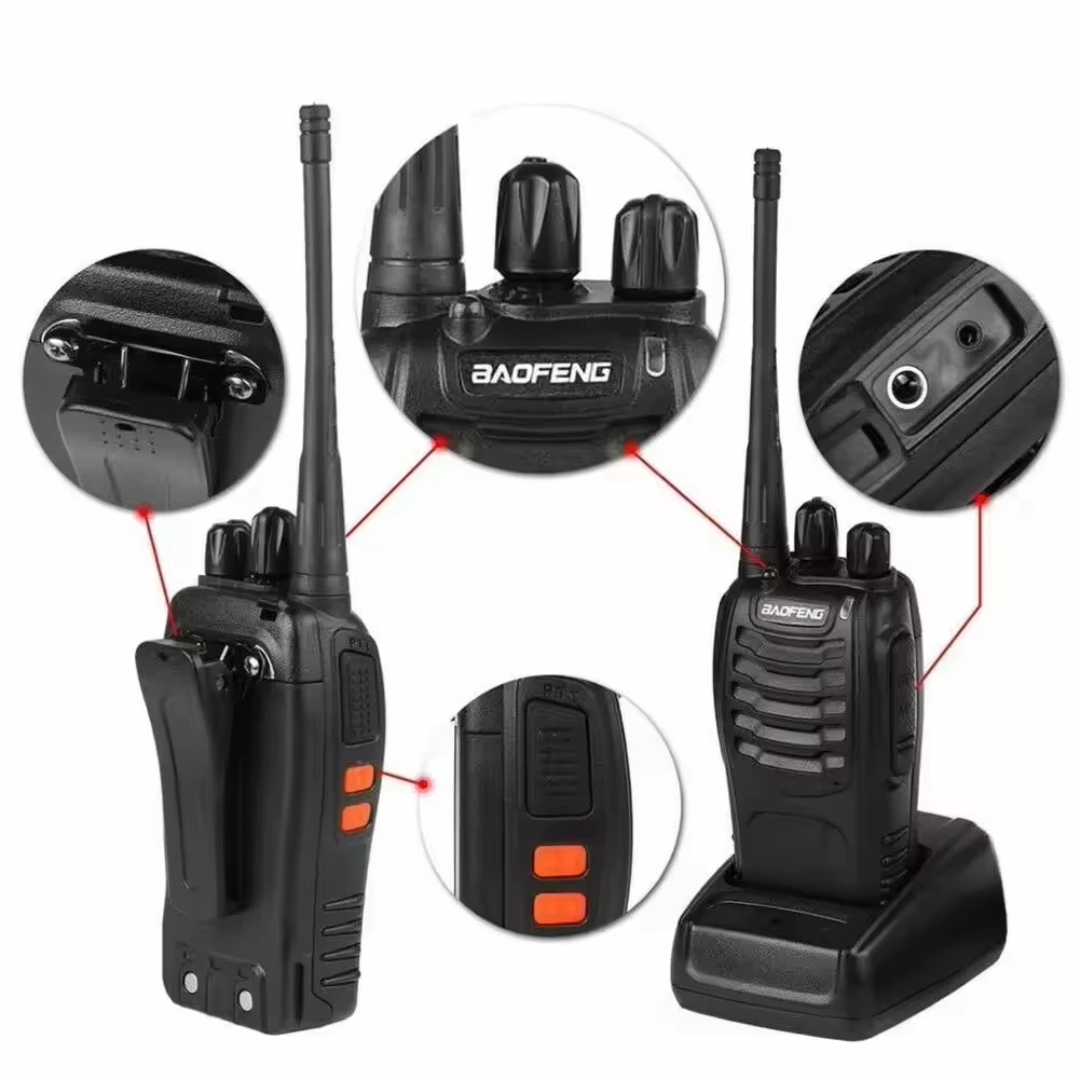 Talkie-Walkie BAOFENG BF-888S – Pack de 2 Radios Longue Portée