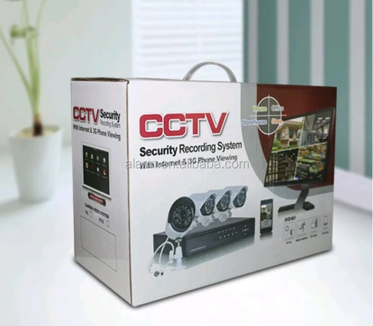 Kit Complet de Vidéo Surveillance - 4 Caméras + DVR+ Ecran ...
